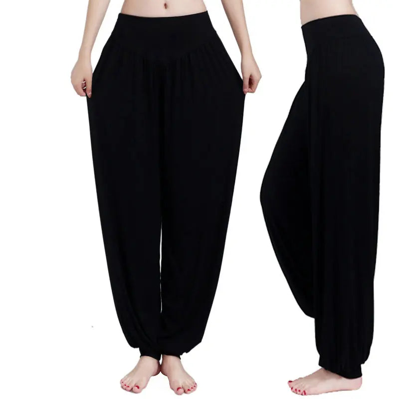 Dance Pants for Women, Loose Feet Dance Wide Leg, Leotards Latin Practice Long, Pants Soft Home Pants