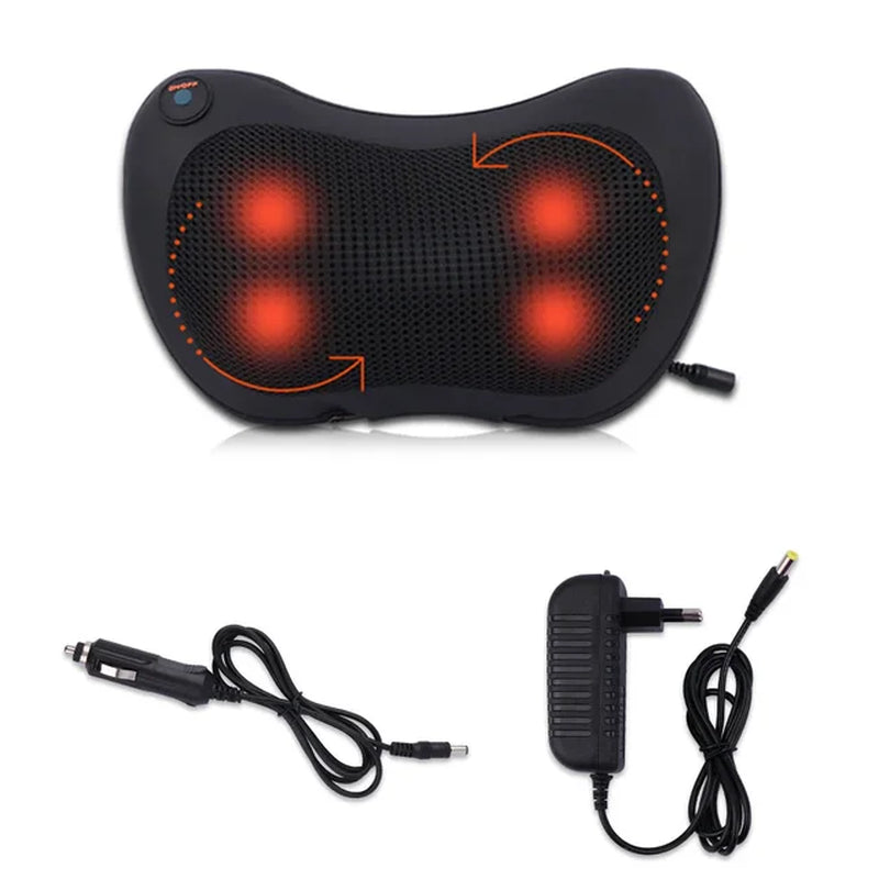 Heating Neck Massage Pillow Shiatsu for Cars Travel