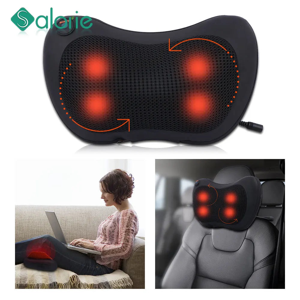 Heating Neck Massage Pillow Shiatsu for Cars Travel