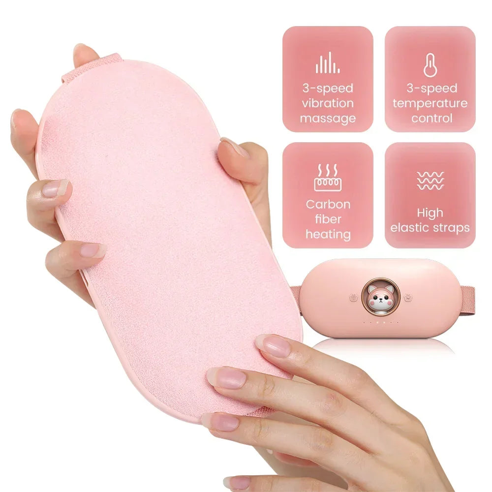 Menstrual Heating, Self Massage, Heat Period, Pain Relief, Portable Heating Pad, Warming Belt, Thermal Massager, Stomach Heating Belt