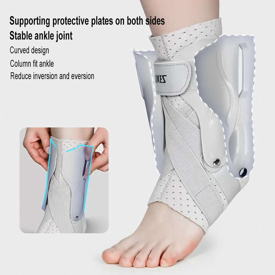 1PCS Ankle Brace for Sprained Ankle, Ankle Support Brace with Side Stabilizers for Men & Women, Ankle Splint Stabilizer