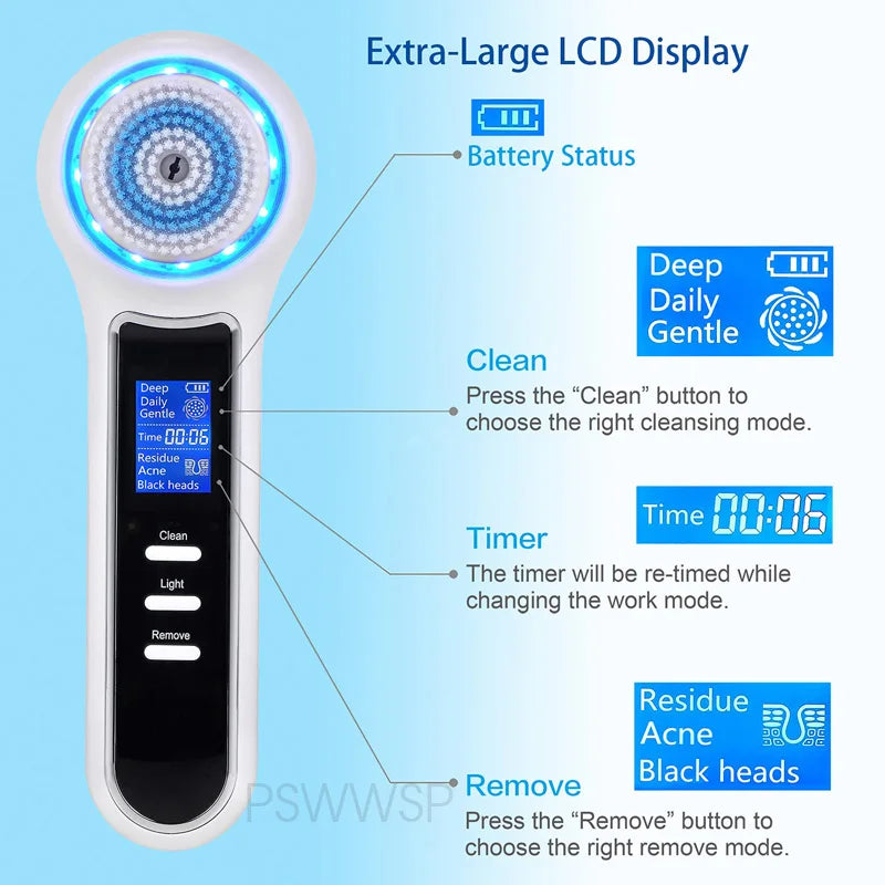 Newest Electric Facial Cleansing, Black Head Removal Machine