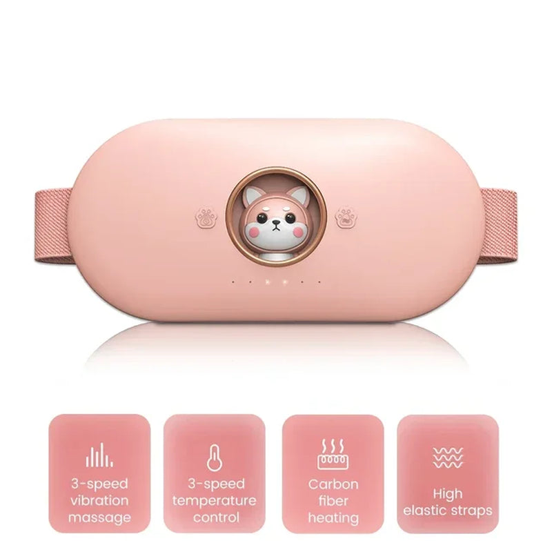 Menstrual Heating, Self Massage, Heat Period, Pain Relief, Portable Heating Pad, Warming Belt, Thermal Massager, Stomach Heating Belt