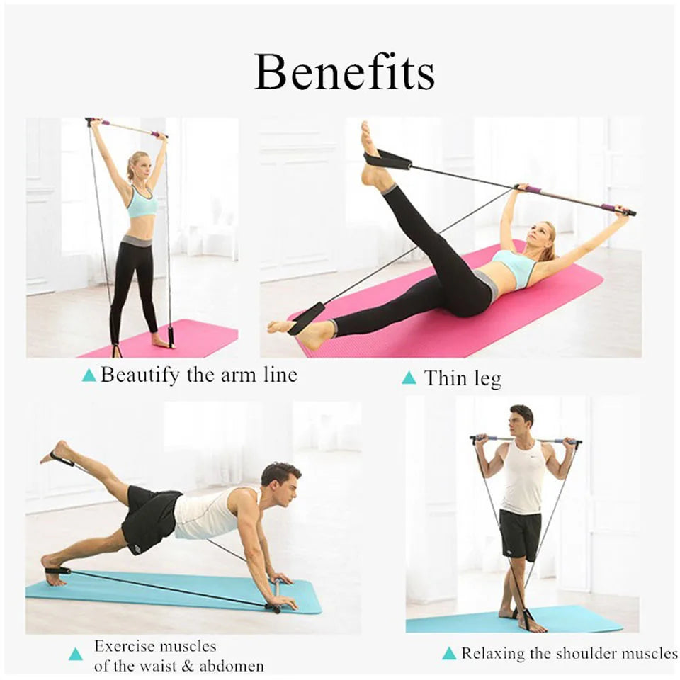 Pilates Bar Kit with Resistance Bands