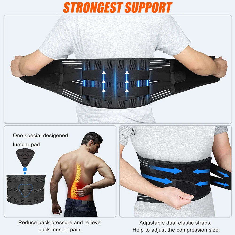 Lumbar Support Back Brace for Lower Back