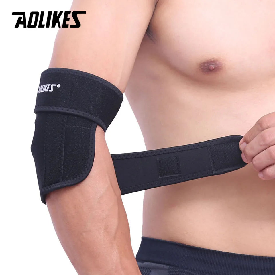  Adjustable Tennis Elbow Support Brace, Great for Sprained Elbows, Tendonitis, Arthritis, Basketball