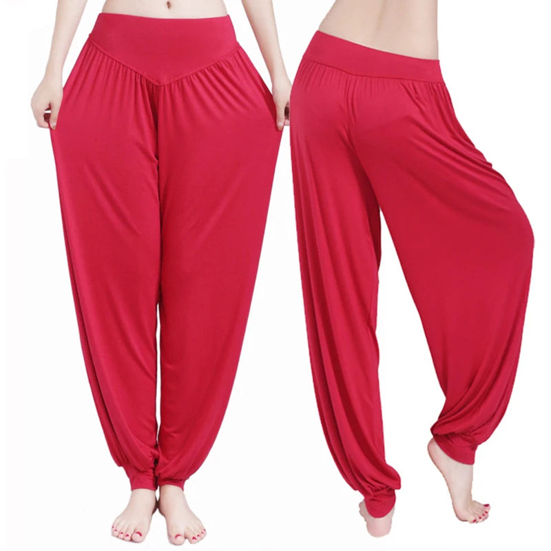 Dance Pants for Women, Loose Feet Dance Wide Leg, Leotards Latin Practice Long, Pants Soft Home Pants