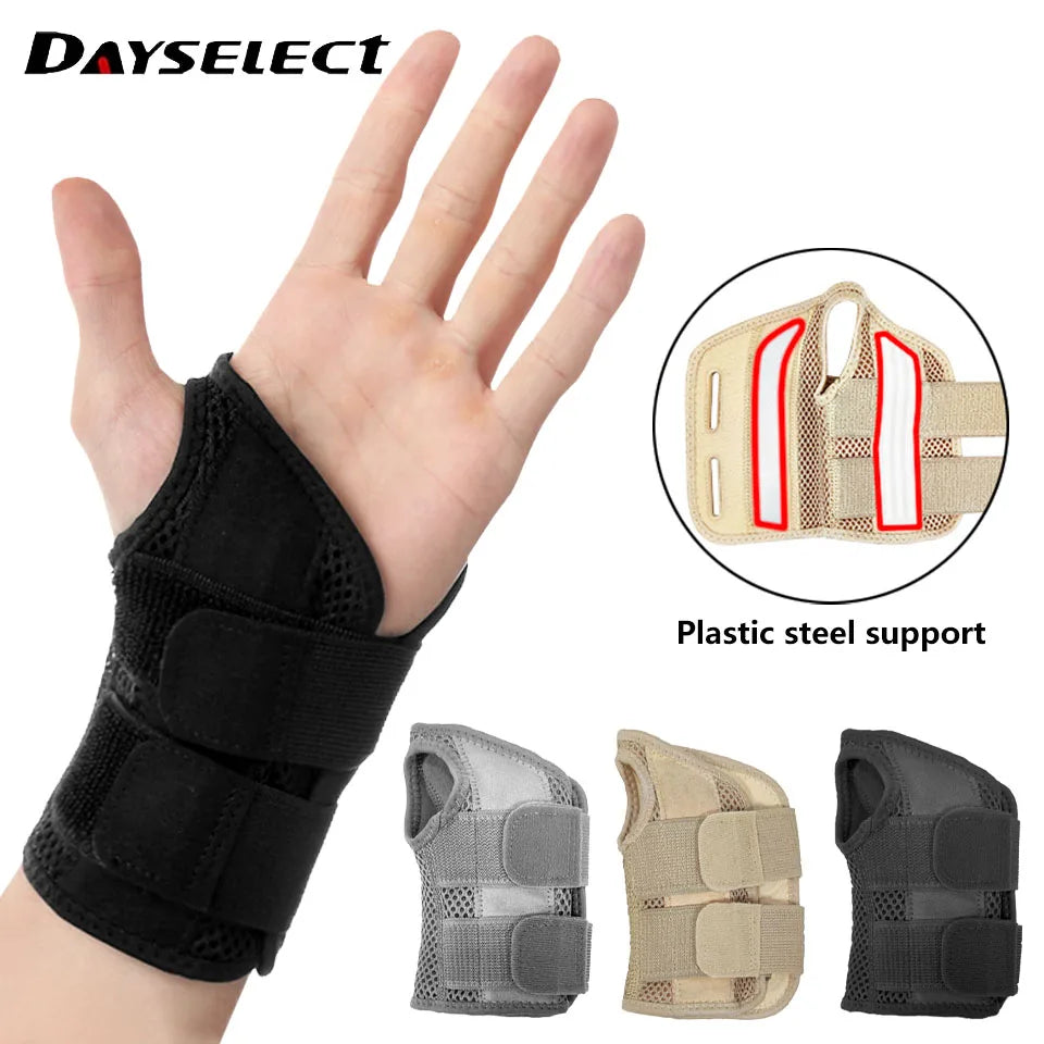 Fitness Thumb Wrist Brace Wraps Carpal Tunnel Arthritis Tendonitis Sprain Wrist Support Bandage Gym Home Sports Hand Protector