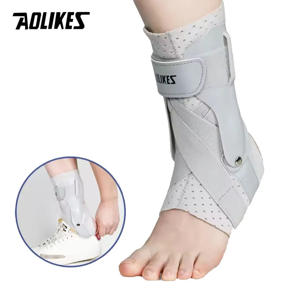 1PCS Ankle Brace for Sprained Ankle, Ankle Support Brace with Side Stabilizers for Men & Women, Ankle Splint Stabilizer