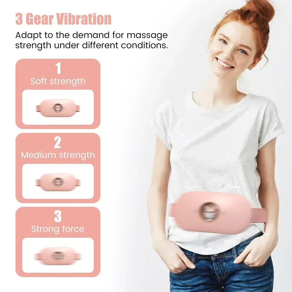 Menstrual Heating, Self Massage, Heat Period, Pain Relief, Portable Heating Pad, Warming Belt, Thermal Massager, Stomach Heating Belt